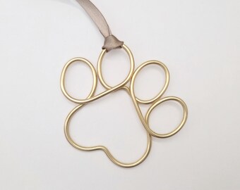 Personalized Paw or Bone Ornament, Gift Tag