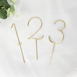 Wire Number Cake Topper | personalized number topper | smash cake | anniversary | birthday