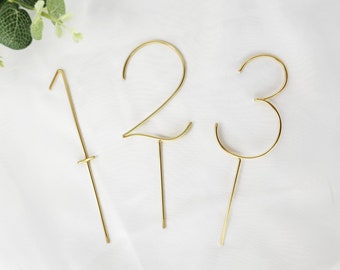 Wire Number Cupcake Topper | Personalized Cake Decoration