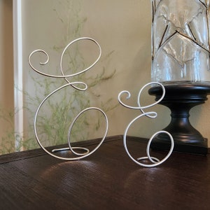 Custom Wire Letters A-Z Initial, sweetheart table | handmade wedding gift | personalized table decor