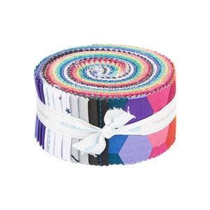 Imagine 2 1/2 Inch Rolie Polie Jelly Roll Fabric Precut Riley Blake Design