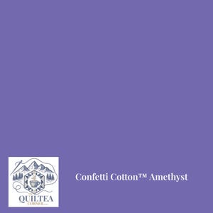Riley Blake Confetti Cotton™ Fabric | Solid Quilting Cotton | Amethyst Color (1/2 Yard)