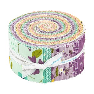 Hello Spring 2 1/2 Inch Rolie Polie Jelly Roll Fabric Precut Riley Blake Design