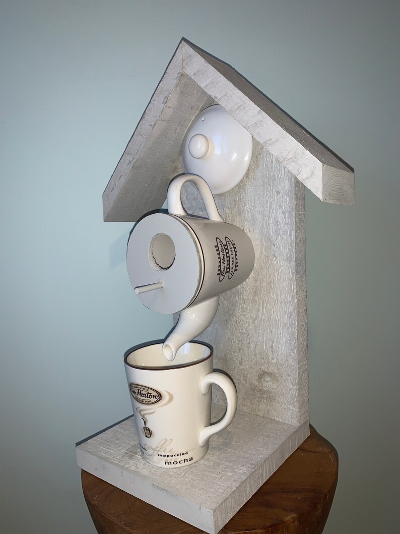 Teapot Birdhouse and Feeder Etsy