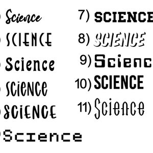 Subject decals - back to school stickers - label your binders with fun subject decals! - Math - Science - History - English