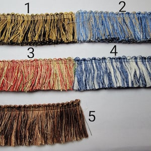 1 3/4&quot; Poly Brush Fringe- 5 Colors- By the Yard - SKU11803