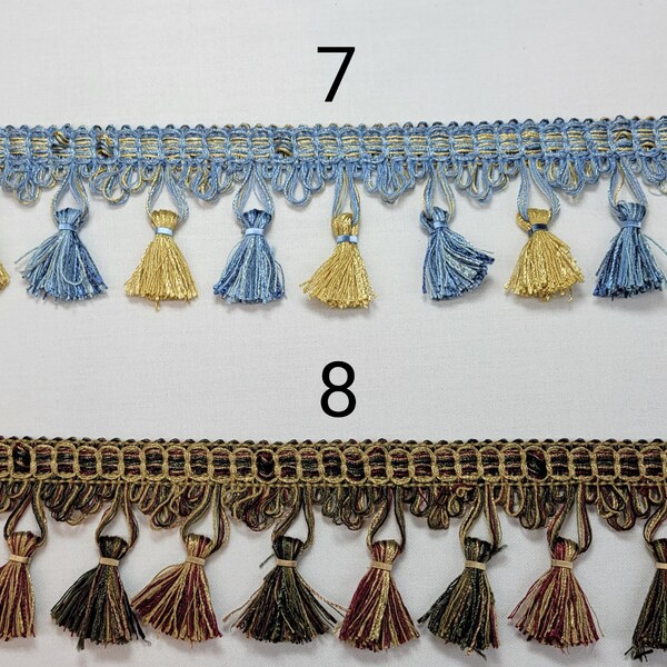 2 1/2" Tassel Fringe- 8 Colors- By the Yard - SKU11805