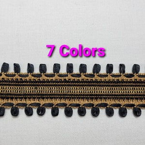 1 1/2&quot; Woven Ribbon Loop Gimp- 7 Colors- By the Yard - SKU8323
