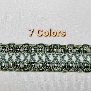 1 1/4" Braided Gimp- 7 Colors- By the Yard - SKU21735