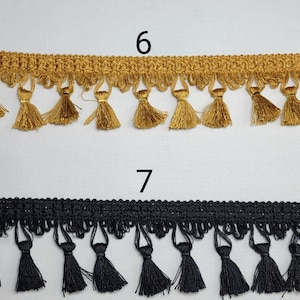 2 1/2&quot; Poly Tassel Fringe, 7 Colors- By the Yard - SKU11817