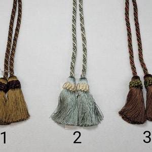 Chair-Tie w/3&quot; Tassel - 3 Colors- Price per Each - SKU21770