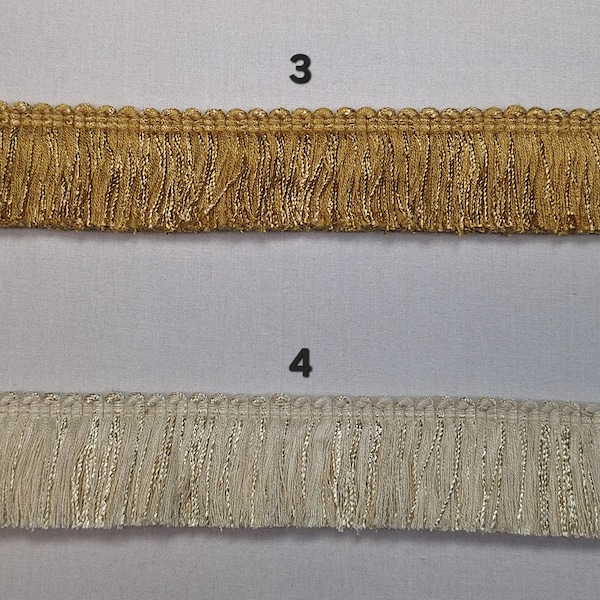 1 3/4" Multi Textured Brush Fringe- 4 Colors- By the Yard - SKU21904