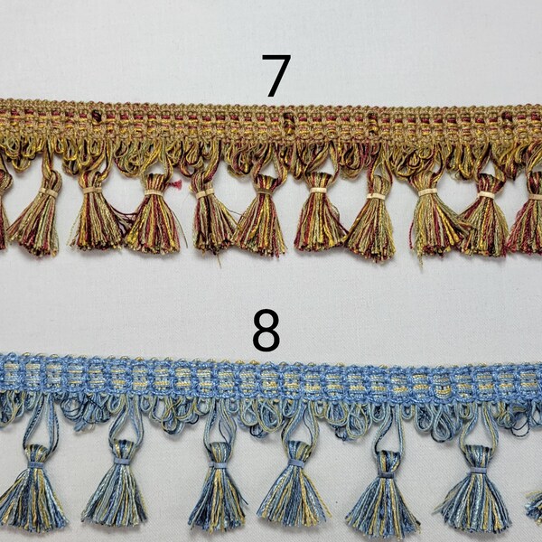 2 1/2" Poly Tassel Fringe- 8 Colors- By the Yard - SKU11816