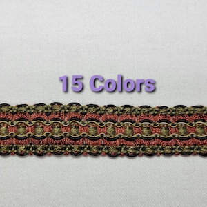 1" Braided Gimp- 15 Colors- By the Yard - SKU21431