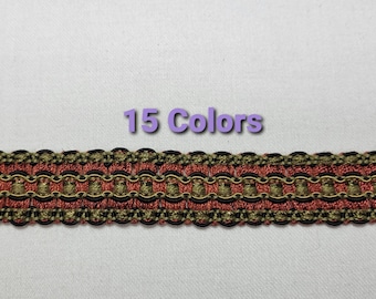 1" Braided Gimp- 15 Colors- By the Yard - SKU21431