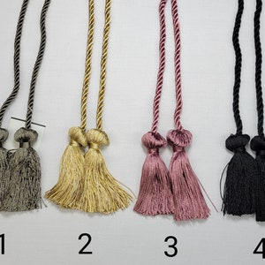 27&quot; Chair-Tie Spread w/3&quot; Tassel- 20 Colors - Price per Each - SKU5068