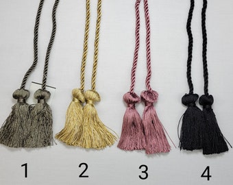 27&quot; Chair-Tie Spread w/3&quot; Tassel- 20 Colors - Price per Each - SKU5068