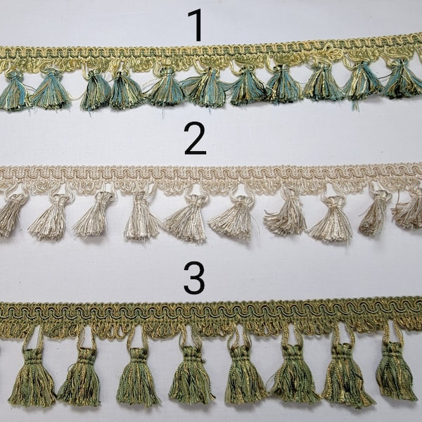 2 1/2" Tassel Fringe- 9 Colors- By the Yard - SKU24113