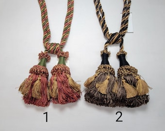 30" Tie-Back Spread w/6" Double Tassel- 2 Colors- Price per Each