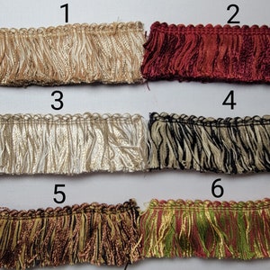1 3/4&quot; Mingled Brush Fringe- 7 Colors- By the yard - SKU22028