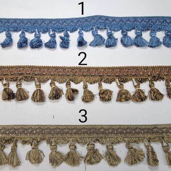 3" Tassel Fringe- 8 Colors- By the Yard - SKU21937