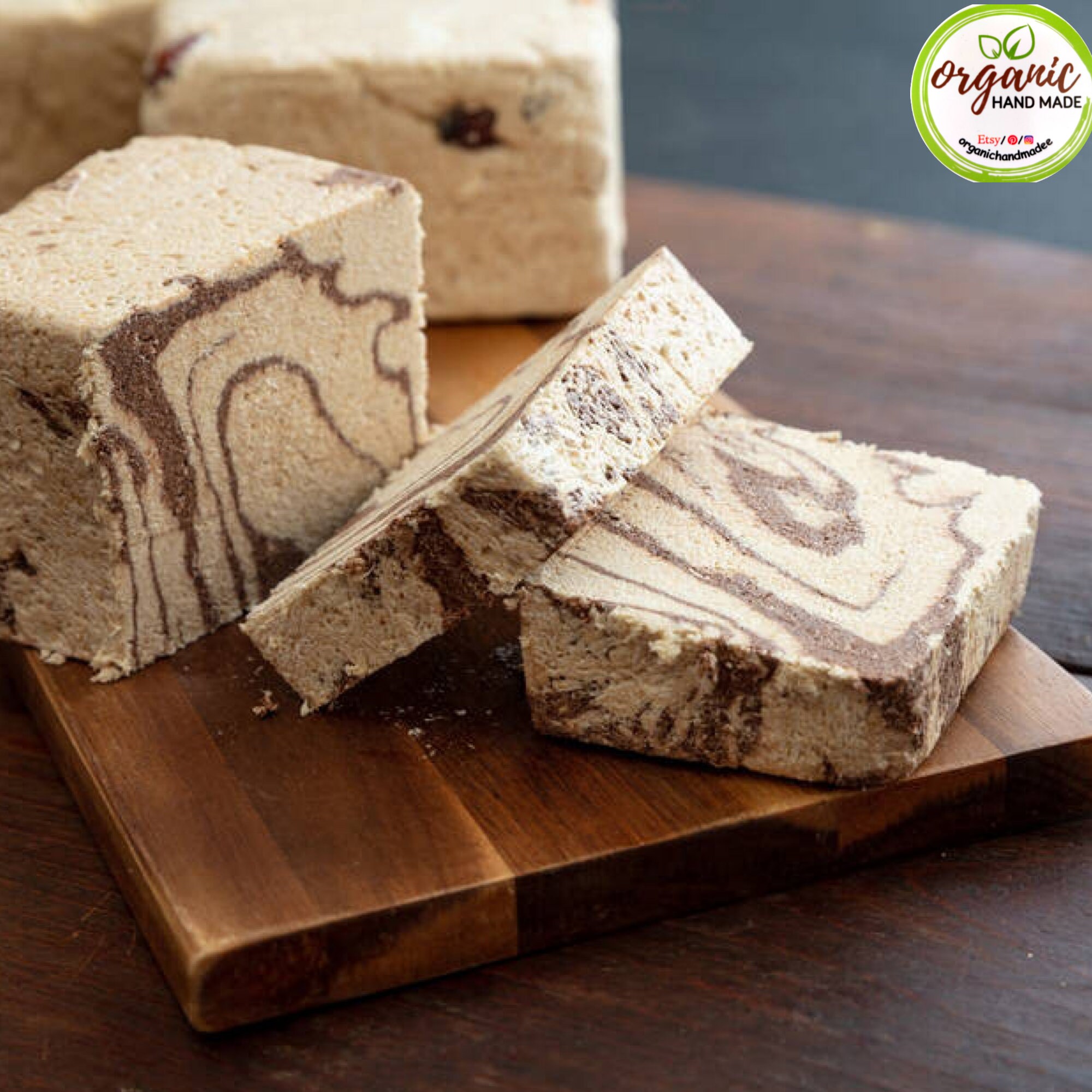 Halva With Coffee ,sesame Tahini Halva, Vegan Snack 350 Gr Etsy