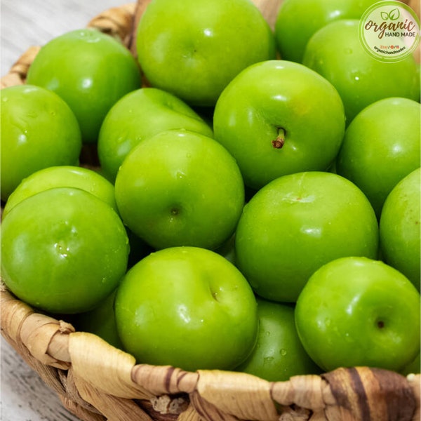 2 lb 900 gr Fresh Green Plum, Green Plum, Natural Green Plum,Fresh Fruit,Spring Fruit,Organic Green Plum,Sour Green Plums, Gift, Fresh Fruit