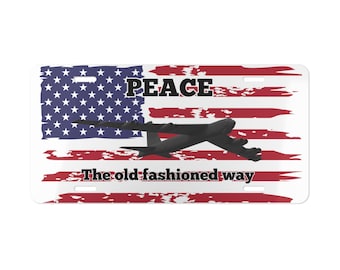 B-52 Bomber Car Tag, Patriotic License Plate