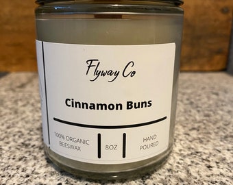 Cinnamon buns candle, cinnamon candle, bakery candle, pastry candle, breakfast candle, kitchen candle, kids candle, essential oil candle