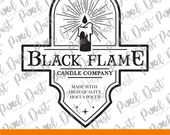 hocus pocus, black flame candle company, svg, png, eps, dxf, halloween, cut file, printable, cricut and silhouette, instant digital download