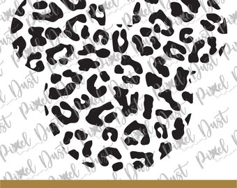 Leopard pattern Mr. Mouse shape cut file, SVG, EPS, PNG, For Cricut or Silhouette, Family Vacation, instant download