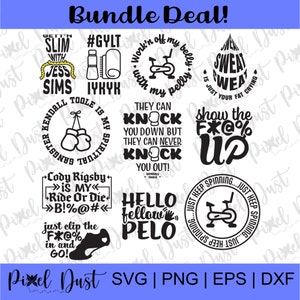 Fitness bundle, svg, png, eps, dxf, Instant Digital Download, Cut file, die-cut, printable. Ready for Cricut, Silhouette, print, more!