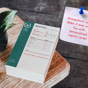 Personalizado, Descargar, Boleta de calificaciones de educación en el hogar, Boleta de calificaciones académica, Informe de progreso, Boleta de calificaciones de calificaciones