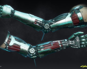 Johnny Silverhand arm 3D printing files Cyberpunk 2077