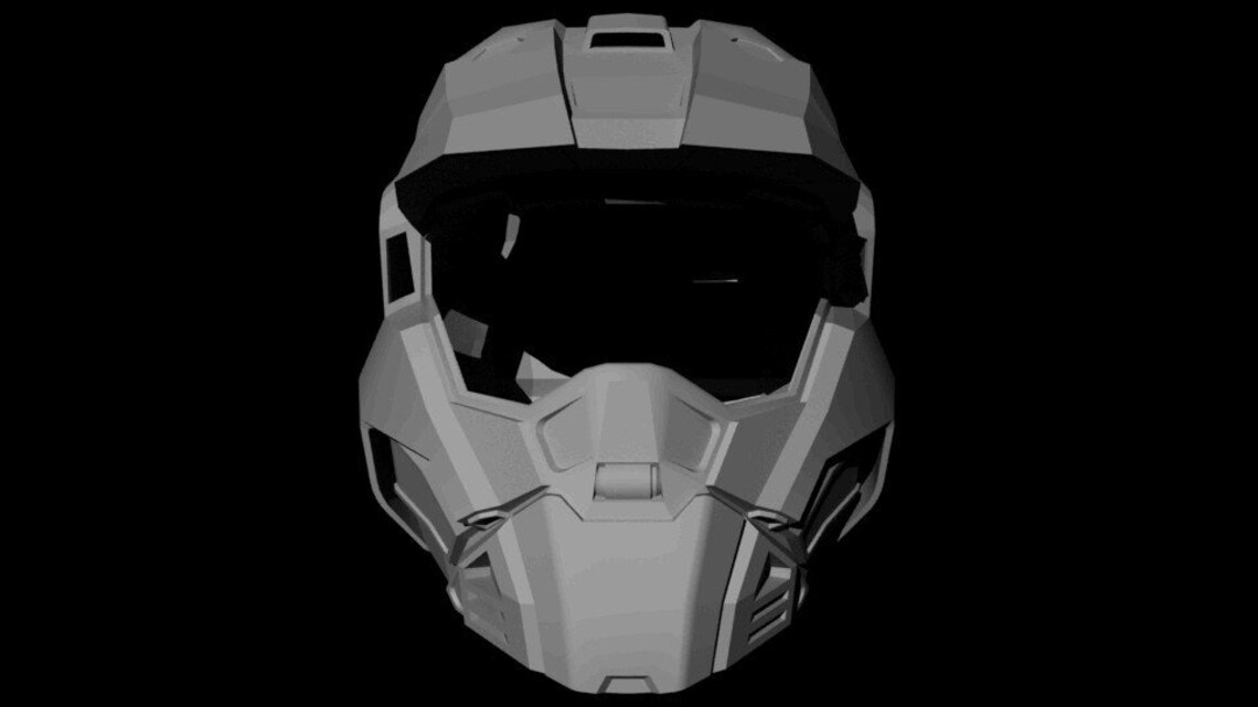 Halo Reach Commando Helmet Concept 3D Model for Printing Etsy Canada