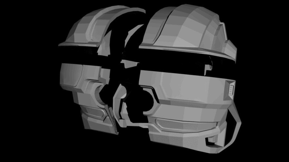 Halo Reach Commando Helmet Concept 3D Model for Printing Etsy Canada
