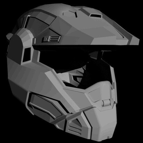Halo Reach Commando Helmet Concept 3D Model for Printing Etsy Canada
