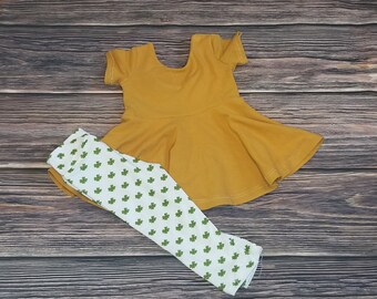 Shamrock leggings baby, st patricks day baby girl outfit, infant girl outfits, shamrock pants baby girl, st patricks day baby announcement