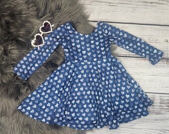 Valentines day dress for girls, heart dress for girls, twirl dress toddler, valentines dress baby girl, toddler valentines day outfit, gift