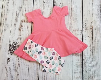 cute Easter dress toddler girl Easter outfit girl, Easter gifts for little girls, Easter egg hunt outfit, Easter leggings kids, tunic tops