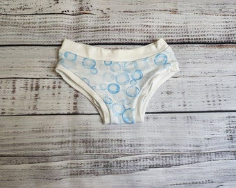 Bubble print girls panty, toddler underwear, underwear for girls, underwear for boys, bamboo underwear