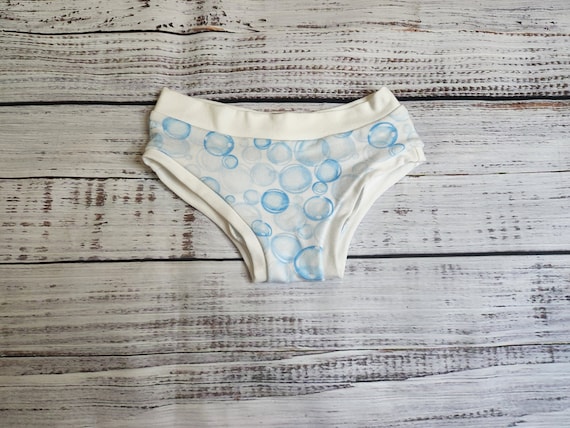 Bubble Print Girls Panty, Toddler Underwear, Underwear for Girls, Underwear  for Boys, Bamboo Underwear 