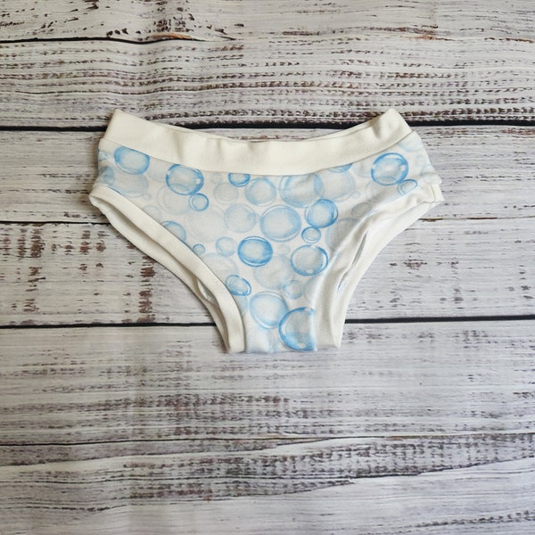 Bubble print girls panty, toddler underwear, underwear for girls, underwear for boys, bamboo underwear