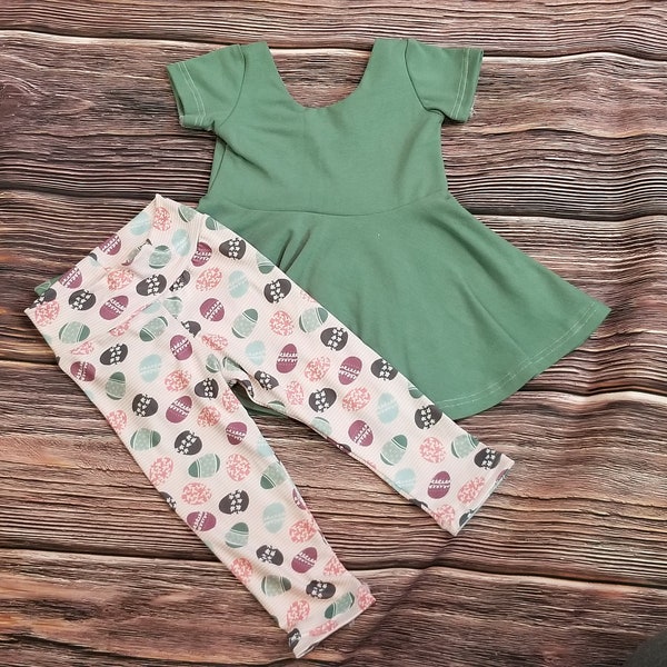 Girls easter outfit, easter leggings kids, easter egg outfit for girls, big girls clothing, big girls easter dresses, easter gift for teens