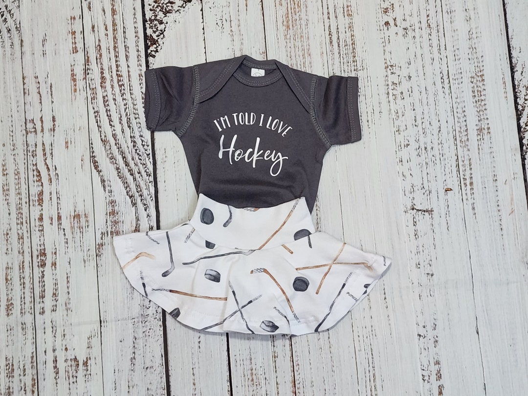 Baby Girl Hockey Outfit, Game Day Hockey Shirt, Fall Outfit for