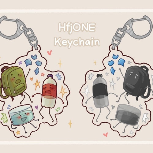 Bryce HFJONE Acrylic / Holographic Keychain Object Show - Etsy