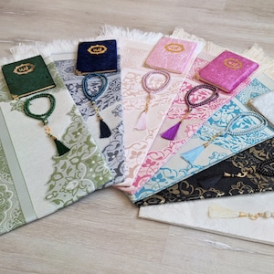 Prayer Mat Yaseen Gift Set, Eid Gift, Tasbeeh, Prayer Rug for Muslim Man, Prayer Set, Islamic Muslim Gift, Muslim Wedding Gift