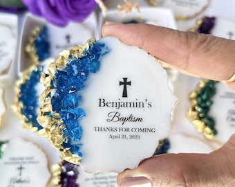 Baptism gift for boy, Christening favors girl, First communion, Confirmation gift, Dedication, Holy Eucharist favors, Resin Fridge Magnet