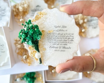 Ayatul Kursi magneet gunst, islamitische bruiloft Nikah gunst, hars magneet, moslim bruiloft gunst, moslim epoxy magneet gunsten, babyshower gunsten