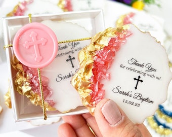 Baptism favors for girl, Christening favors boy, First communion, Confirmation gift, Dedication, Holy Eucharist favors, Resin Fridge Magnet